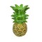 Hand-Painted Pineapple Sculpture – 9.75" High, Rustic Tropical Decor Accent